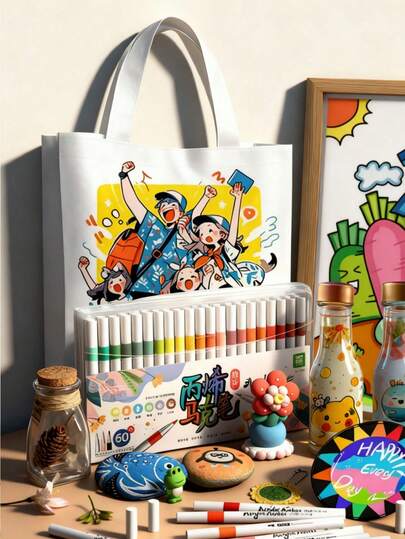 72 Color Acrylic Soft Tip Marker , Suitable For Beginners To Draw, Easy And Fast Color. Birthday Presents For Friends, School Drawings, Back To School,Perfect Christmas Gifts,School Supplies,Art Supplies