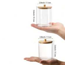 1pc Bathroom Container - Organize Your Bathroom With This Stylish 7 OZ Cotton Swab Pads Holder - Bathroom Accessories - Multicolor - View 5