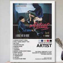 Framed  A Boogie Wit Da Hoodie Posters Artist Poster Album Cover Poster Posters For Room Aesthetic Canvas Wall Art Bedroom Decor - Framed(框架) - 查看 1