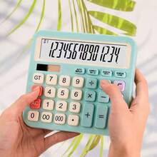 Calculadora de escritorio grande, tacto cómodo, botones grandes, 12 dígitos, pantalla grande, modelo DS200ML. Ideal para oficina, escuela, centro comercial y uso en el hogar - Una pieza - Ver 5