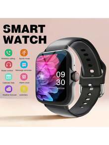 MixtataDi Smartwatch, 1.83-Inch Multifunctional Sports Smartwatch, Featuring Wireless Calling/Music, Message Notifications, Pedometer, Sedentary Reminders, And Multiple Watch Face Wallpapers. Suitable For Both Men And Women, Compatible With Android And IOS. Perfect As A New Year Gift. - 彩色 - 查看 10
