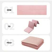 Yoga Mat Fitness Mat Foldable Turn Mats Pilates Mat Floor Gym Mat Exercise Mat - Pink - View 10