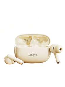 Lenovo TA210 Wireless Bluetooth Earphones - Long Battery Life, In-Ear Sports, ENC, Four-Microphone Intelligent Call Noise Cancellation, White/Moon Rock White, Black - Gift Design - 均碼 - 查看 7