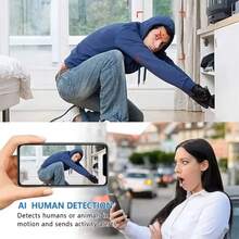 迷你1080P无线安防摄像头，轻巧便携，图像清晰，支持移动侦测，高品质 - 黑色 - 查看 8