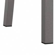 Metal Dining Chairs, Set Of 2, Steel Legs And PU Leather Seats For Kitchen, Living Room, Grey, Black. - Grey - View 9