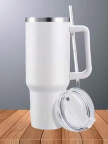 Stainless Steel  Container Thermal Cup With Handle 40oz - 白色的 - 查看 3
