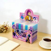 1套/12支 KPOP 女巫狩猎主题按压式可擦中性笔，书写流畅，水性笔，学生理想文具，新年、情人节、复活节完美礼物，款式和包装随机。 - A - 查看 6