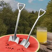 Bộ 5 thìa kem bằng thép không gỉ, thiết kế hình muỗng độc đáo, thích hợp dùng cho món tráng miệng, trà, cà phê, tại nhà, nhà bếp, nhà hàng. - Nhiều màu - Xem 3