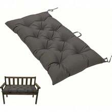 Indoor/Outdoor Bench Cushion,Waterproof Swing Seat Cushion,Outdoor Chair Cuhion,For Lounger Garden Furniture Patio Loveseat (47.2'' X 19.7'') - 深灰色 - 查看 1