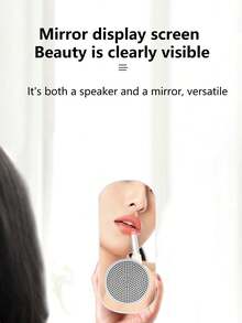 2-In-1 Mini Bluetooth Speaker & Clock, Compact Space-Saving Design, Essential For Students Or Renters - Upgraded Version - View 6