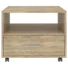 vidaXL Couchtisch Sonoma-Eiche 55x55x40 Cm Holzwerkstoff - Yellow - View 5
