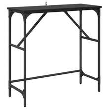 vidaXL Konsolentisch Schwarz Eichen-Optik 75 X 32 X 75 Cm - Black - View 2