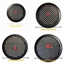 Bộ 1/4 khay nướng pizza bằng thép carbon có lỗ thông hơi, phù hợp cho cả người nấu ăn nghiệp dư và thợ làm bánh chuyên nghiệp. - Nhiều màu - Xem 12