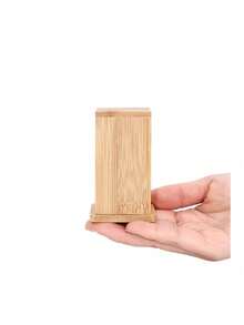 1pc Toothpick Holder, Bamboo Toothpick Container, Wooden Toothpick Dispenser - Multicolor - View 4