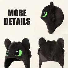 Universal Pictures Toothless Cute Cartoon Ears Moving Hat By Pinching Valentine's Day Valentines - Multicolor - View 7
