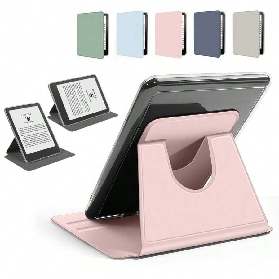 适用于 Kindle 2024/2022 第 11 代 6 英寸电子阅读器磁吸保护套 C2V2L3 RS23CV 亚克力保护壳，支持自动唤醒/睡眠功能，360° 旋转支架 - 彩色 - 查看 1