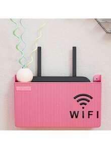 1PC Router Storage Rack TV Set-Top Storage Box Wifi Router Storage Box Wall Hanging Wifi Box Wireless Storage Boxes Case - Multicolor - View 6
