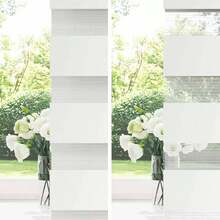 vidaXL Double Roller Blind Brown 90x150 Cm Fabric Width 85.9 Cm Polyester - Một cỡ - Xem 8