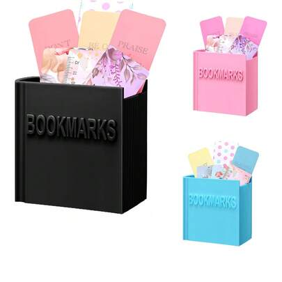 3D Printed Book Shaped Bookmark Holder Book Lover Gift Bookish Accessory Office Desk Supplies Funny Bookmark Accessories End Of Year Gift For Teacher