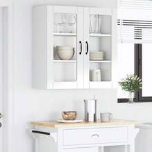 vidaXL Hochglanz Weiß Küchenschrank 80 X 31 X 80 Cm Aus Holzwerkstoff - White - View 4