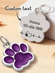 Ayotu Etiqueta personalizada para mascotas (gatos y perros), diseño de onda en forma de corazón, llavero personalizable, etiqueta de collar de perro de aleación de aluminio, grabado por láser anti-desteñido, diseño personalizado retro, multicolor, minimalista y adorable, adecuado para amantes de las mascotas como regalo de cumpleaños, aniversario, Año Nuevo o Navidad - Multicolor - Ver 2