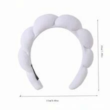 Cloud-Shaped Fried Gluten Headband, High-Top Towel Fabric Headband For Women, Facial Washing, Bathing, Makeup Travel Accessories Hair Band Diadema Hair Hoop - Multicolor - View 5