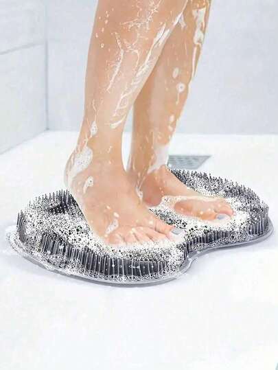 带吸盘的浴室洗脚垫、浴室洗脚垫、浴室背部清洁垫、浴室擦脚垫、浴室背部清洁垫，适用于浴室、卫生间、淋浴间、宿舍，最佳母亲节礼物、节日必备、返校季用品、浴室装饰、清洁工具、护肤品、家居用品、浴室必需品