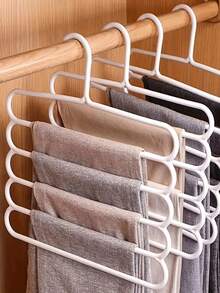 1pcs Home Use 5-Layer Plastic Hanging Clothes Hanger, Suitable For Sorting And Storing Long Clothes Such As Pants, Scarves And Ties Decorations Decor Festival Decor Room Decor Home Decor Decor Bedroom Decor Dress Pants Shoes Jeans Boots Skirtbedroom,Organizer,Organiser,Home Storage,White T Shirt Women,Black Pants Women,Ladies Winter Clothes,Dress,Winter Clothes For Ladies,Elegant Woman Dresses,White Shirt For Ladies,Long Sleeve,White Jumpsuit For Women,Spring Dresses For Women,Spring Outfits For Women,Spring,Spring Clothes,Minimalist,Summer Tops - 彩色 - 查看 10