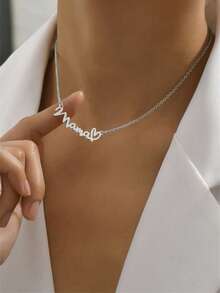 妈妈女士腕表首饰套装 - 可爱表盘腕表 + 字母项链 + LOVE 手链，温柔优雅的日常搭配，母亲节、情人节、新年理想礼物 - 白色 - 查看 8