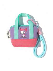 1Pc Peanuts Dopamine Pink Mini Handbag Earphone Bag Storage Box Data Cable Protective Cover Organizer Bag Coin Card Bag Valentine's Day Gifts - Multicolor - View 10