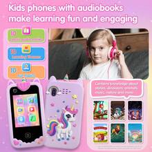 适合3-12岁男孩女孩的理想礼物，2.8英寸高清触摸屏双摄像头8GB内存儿童玩具手机，内置教育游戏、音乐/有声读物、习惯追踪和多语言功能。 - 彩色 - 查看 6