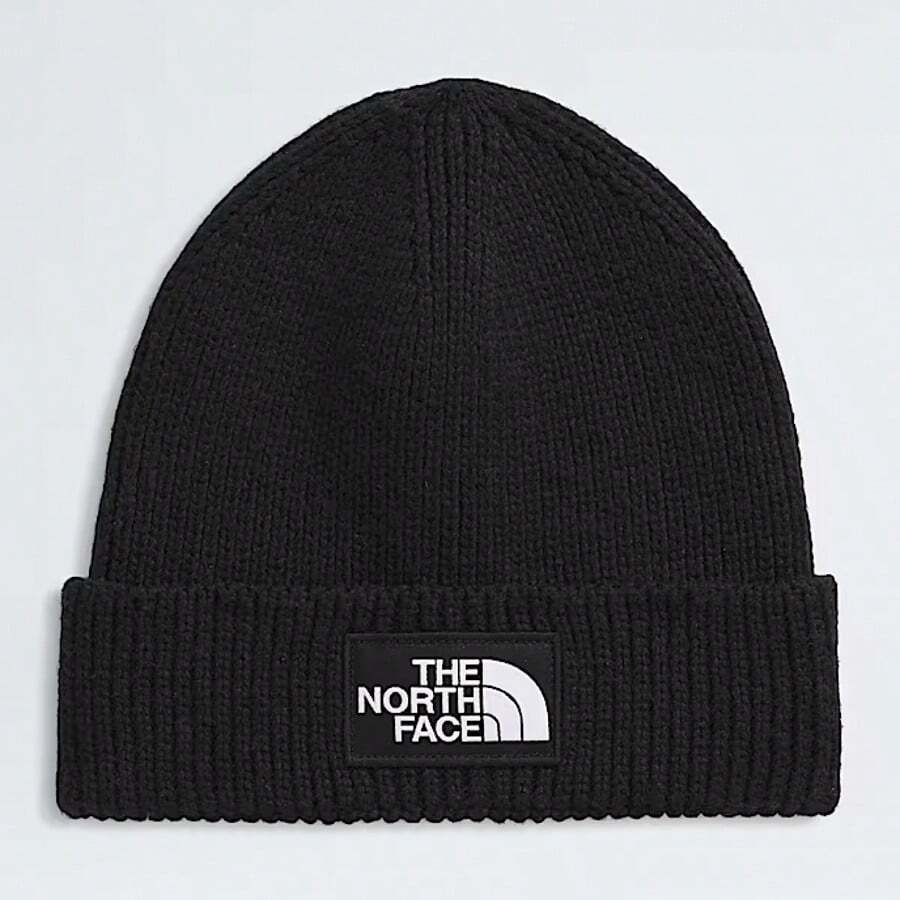 The North Face Thickened Winter-Spring Thermal Knit Fleece Beanie, Unisex Outdoor Windproof Wool Hat - màu đen - Xem 1