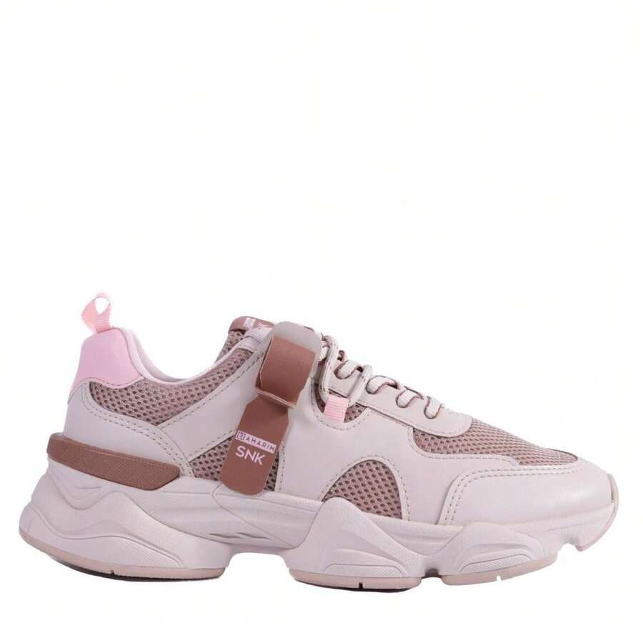 Tenis Ramarim SNK Feminino 25-90203 - Bege - Visão 1