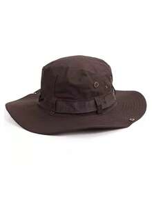 Kapelusz typu bucket unisex w stylu japońskim ze ściągaczem, oddychający kapelusz chroniący przed słońcem, idealny na kemping, wędkarstwo, na co dzień, na wiosnę/lato, na plażę i wakacje - kapelusz - Zobacz 6