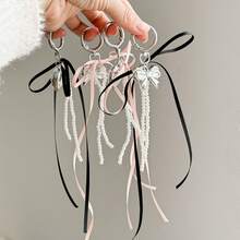Korean Pearl Ribbon Bow Bag Pendant High Value Pendant Mobile Phone Keychain Creative New Model - Nhiều màu - Xem 2
