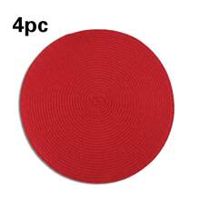 1/4/6 pièces Sets de table style bohème en PP, convient pour mariage, rassemblement campagnard, pique-nique, repas en extérieur, décoration de table pour anniversaire - Multicolore - Voir 48