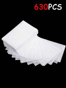 1260/630/10PCS Nail Removal And Cleaning Towel, Nail Removal Cotton, Non-Fuzzing Hard Nail Cleaning And Washing Towel, Nail Removal Tools, Nail Cleaning And Wiping Cotton Sheet. - Multicolor - View 6