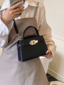 Women Top Handle Bags - Black - View 3