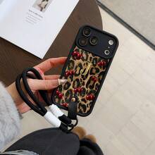 Convenient Lanyard Phone Case With Hand Strap, Black, Lightweight Shockproof Protective TPU Case Compatible With IPhone 6/7/8/X/Xs/XR/XS Max/11/12/13/14/15/16/17 Pro Max, Suitable As Birthday And Christmas Gift For Couples, Girlfriends, Daughters, Teenagers - Black - View 3