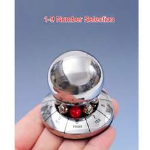 精美合金占卜球，随机决策玩具，旋转金属创意命运决定摆件，工艺礼品 - 彩色 - 查看 3
