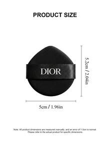 Christian Dior Esponja de maquillaje, esponja de cojín de aire, súper suave, uso en seco y húmedo, difuminador de base de maquillaje, herramienta de maquillaje, borla de cojín de aire BB, esponja de base, uso en seco y húmedo, esponja de maquillaje, suave, borla de repuesto - Negro - Ver 5