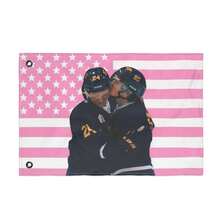 Heated Rivalry Flag - Black - View 1