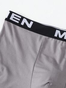 4pcs/Pack Plus Size Men's Casual Boxer Briefs, Breathable Stretchy Trunks, Sports Shorts - Multicolor - View 7
