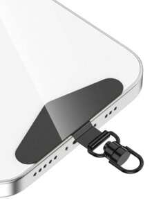 1 قطعة موصل سلسلة هاتف من الفولاذ المقاوم للصدأ، لا يحتاج إلى بطارية - مشبك معدني مرفق بلوحة مثبتة لسلسلة مضادة للفقدان، ملحق مشبك قابل للدوران 360 درجة لضمان تشغيل الهاتف، موصل سلسلة الهاتف متوافق مع الأندرويد والهواتف الذكية، هدية للأم والعائلة والأصدقاء والأطفال وأعياد الميلاد والمناسبات - متعدد الألوان - مشاهدة 14