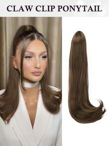 18-Inch Claw Ponytail Hair Extensions, Synthetic Wavy Clip-In Ponytail Hair Extensions, Fluffy Daily Ponytail Hair Extensions, Suitable For Women - Multicolor - View 16