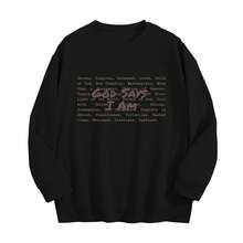 God Says I Am Christian Sweatshirt, Bible Verse Sweater, Christian Sweat For Women, Jesus Christian Christmas Gift,Love And Grace - 黑色 - 查看 1