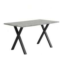 Dining Tables - Grey+Black + MDF - View 5