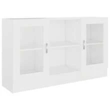 vidaXL Vitrinenschrank Weiß 120x30,5x70 cm Holzwerkstoff - Bianco - Visualizzare 2