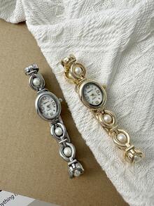 1pc Women's Minimalist Fashionable Luxury Quartz Movement Wrist Watch, Suitable For Daily Wear - one-size - View 8