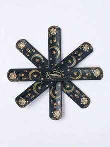 12-Pack Ramadan Wristbands, Eid Mubarak Faith & Spiritual Encouragement, No Electricity Required, Featherless, Ideal For Church Events & Ramadan Kareem Celebrations - Black - View 4